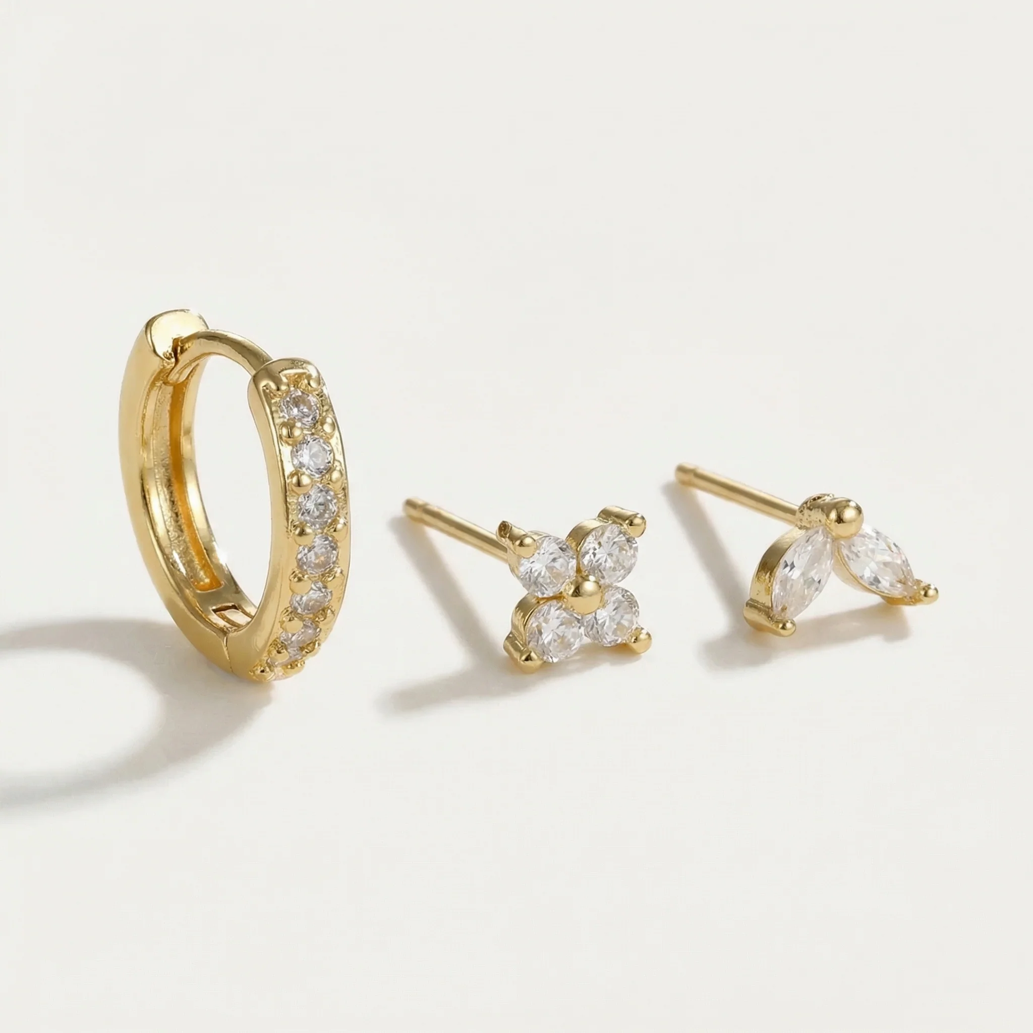 Bella Clover Leaf Earring Set