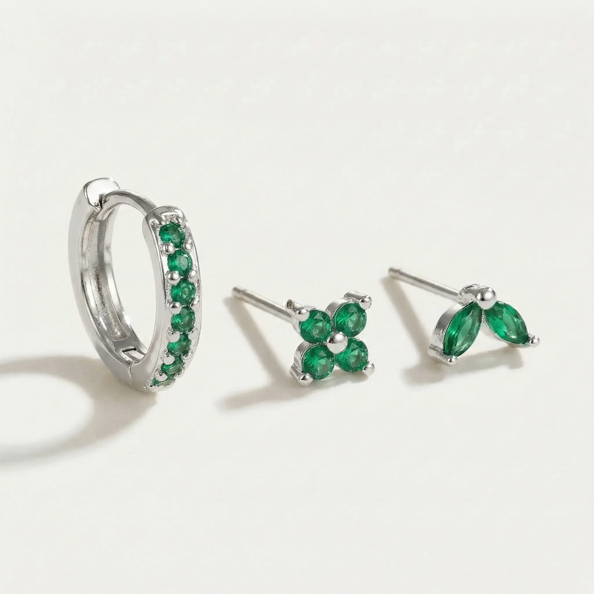 Bella Clover Leaf Earring Set - Image 7
