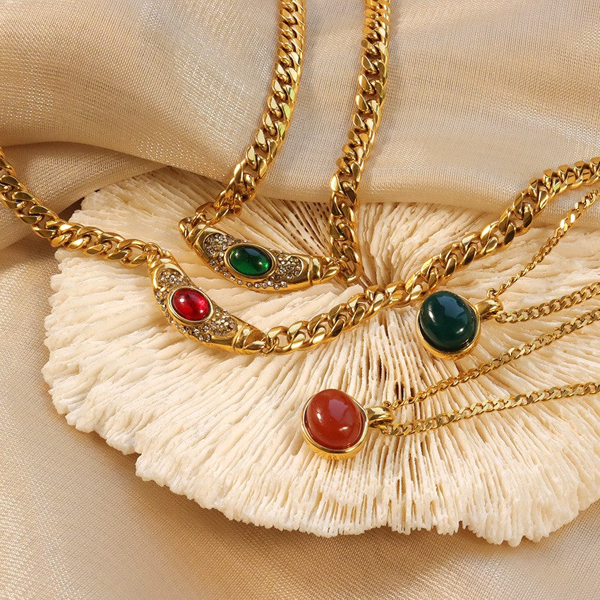 Bella Gemstone Necklace - Image 4