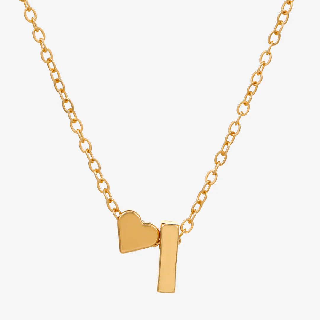 Celeste Initial Heart Letter Necklace - Image 16