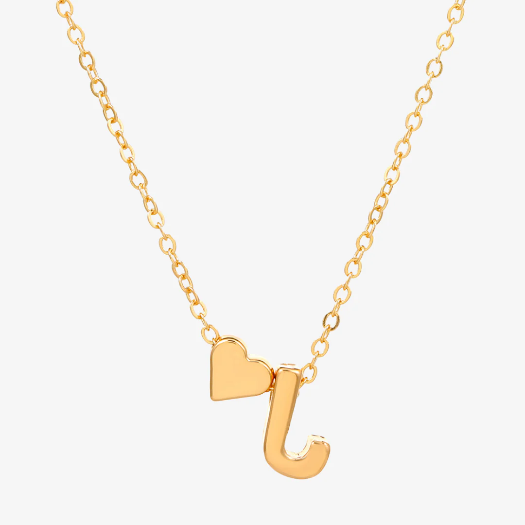 Celeste Initial Heart Letter Necklace - Image 17