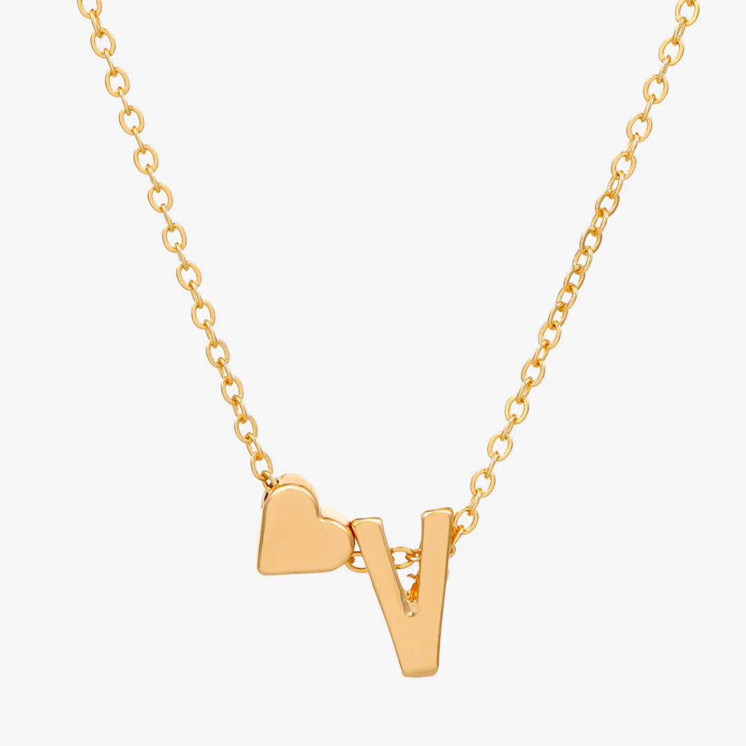 Celeste Initial Heart Letter Necklace - Image 29