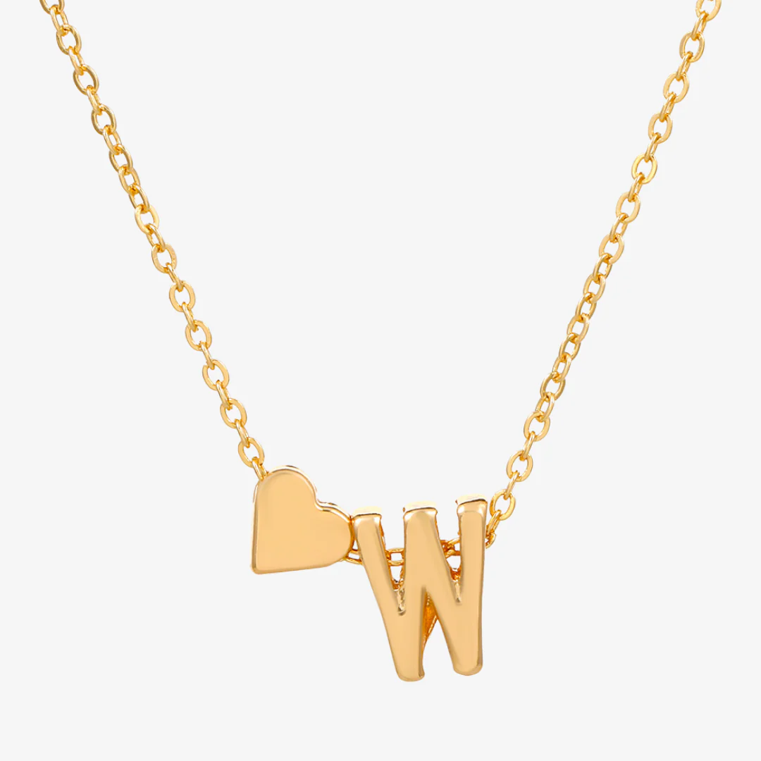 Celeste Initial Heart Letter Necklace - Image 30