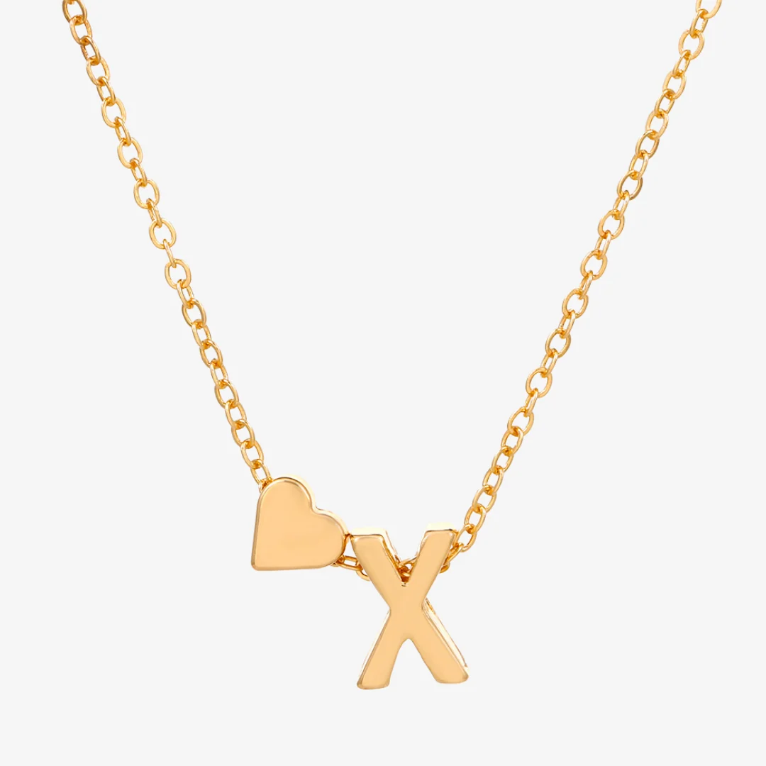 Celeste Initial Heart Letter Necklace - Image 31