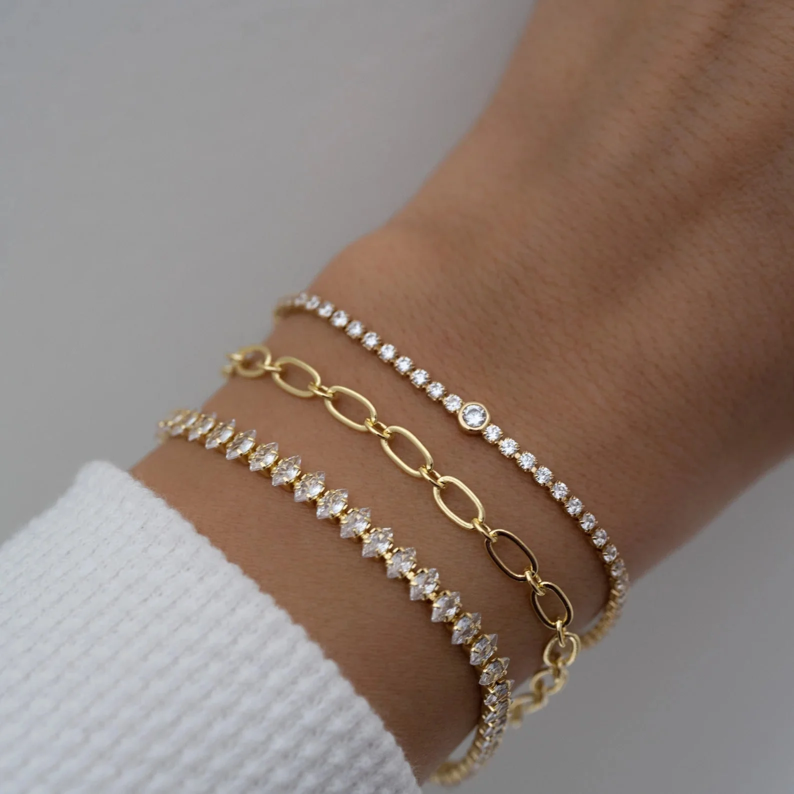 Marquise Tennis Bracelet - Image 5