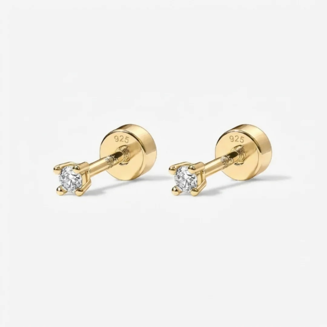 Cubic Zirconia Flat Back Studs - Image 3