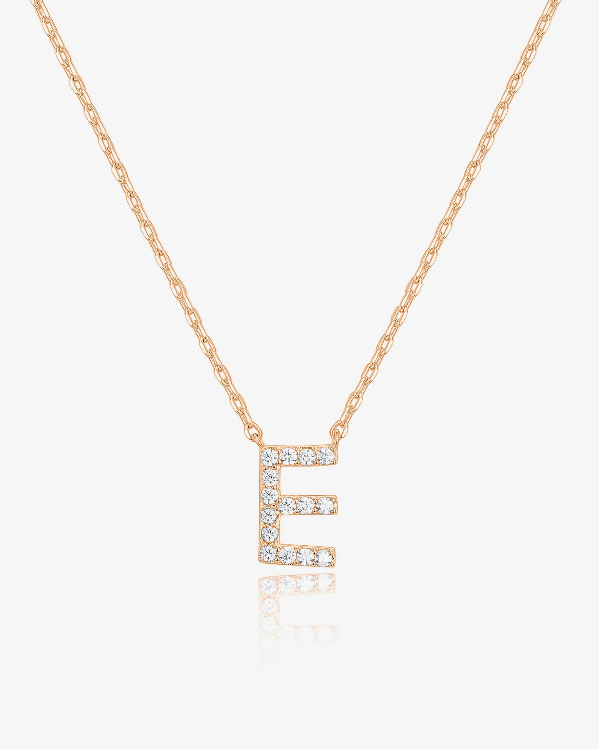 Cubic Zirconia Initial Letter Necklace - Image 33