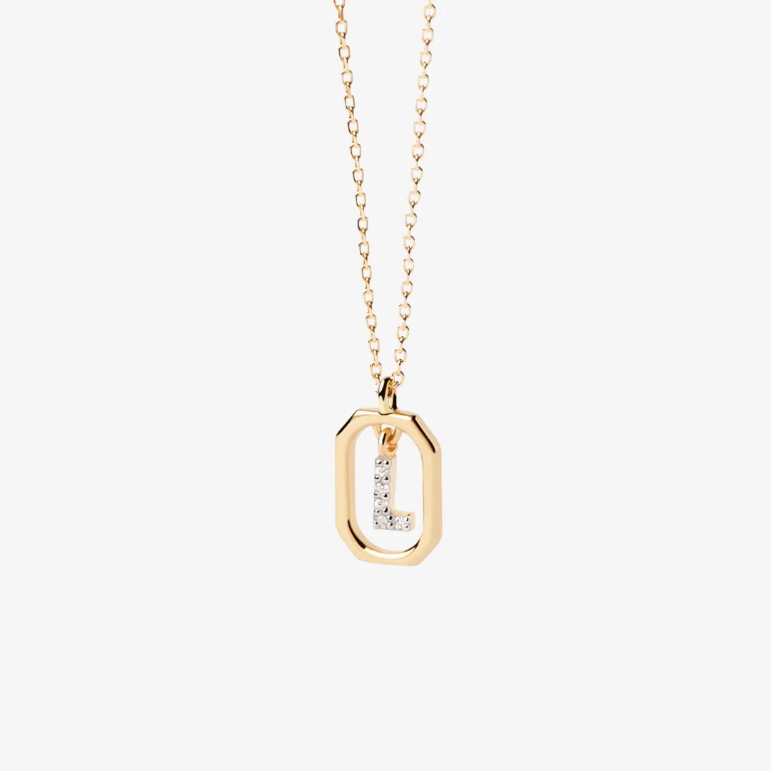 Cubic Zirconia Mini Letter Necklace - Image 15