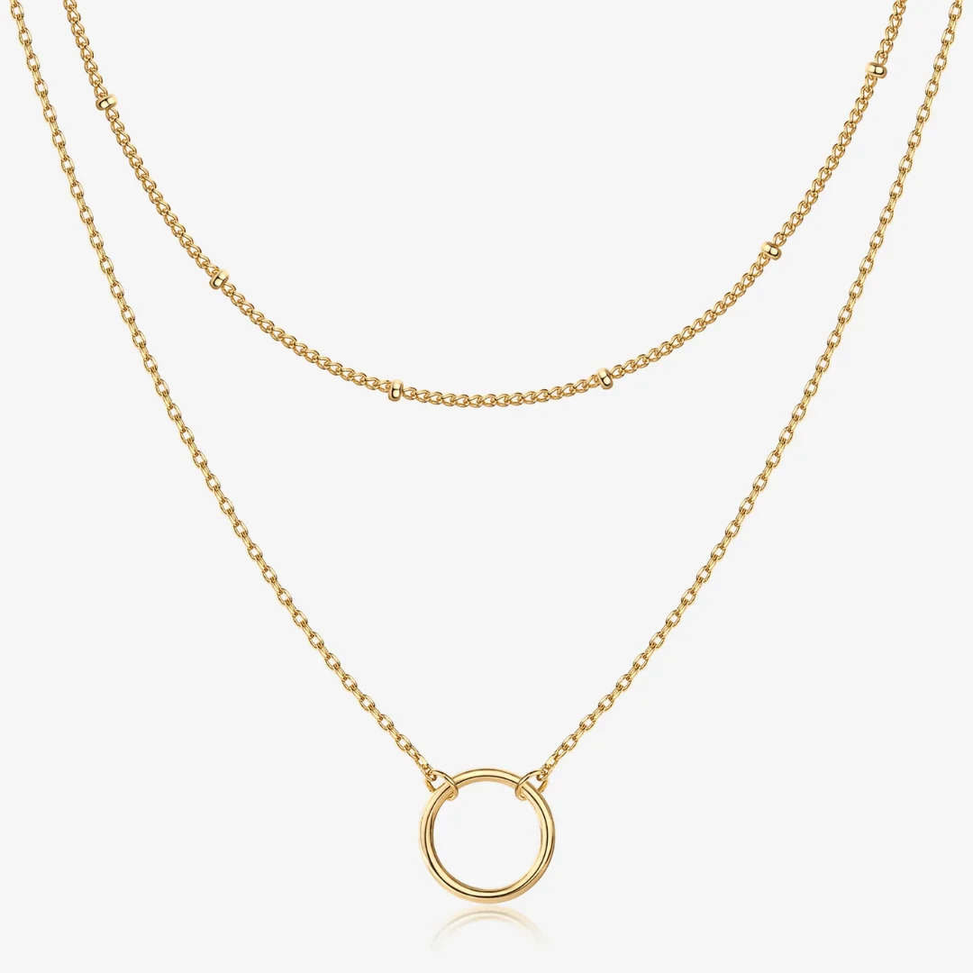 Duo Layered Pendant Necklace