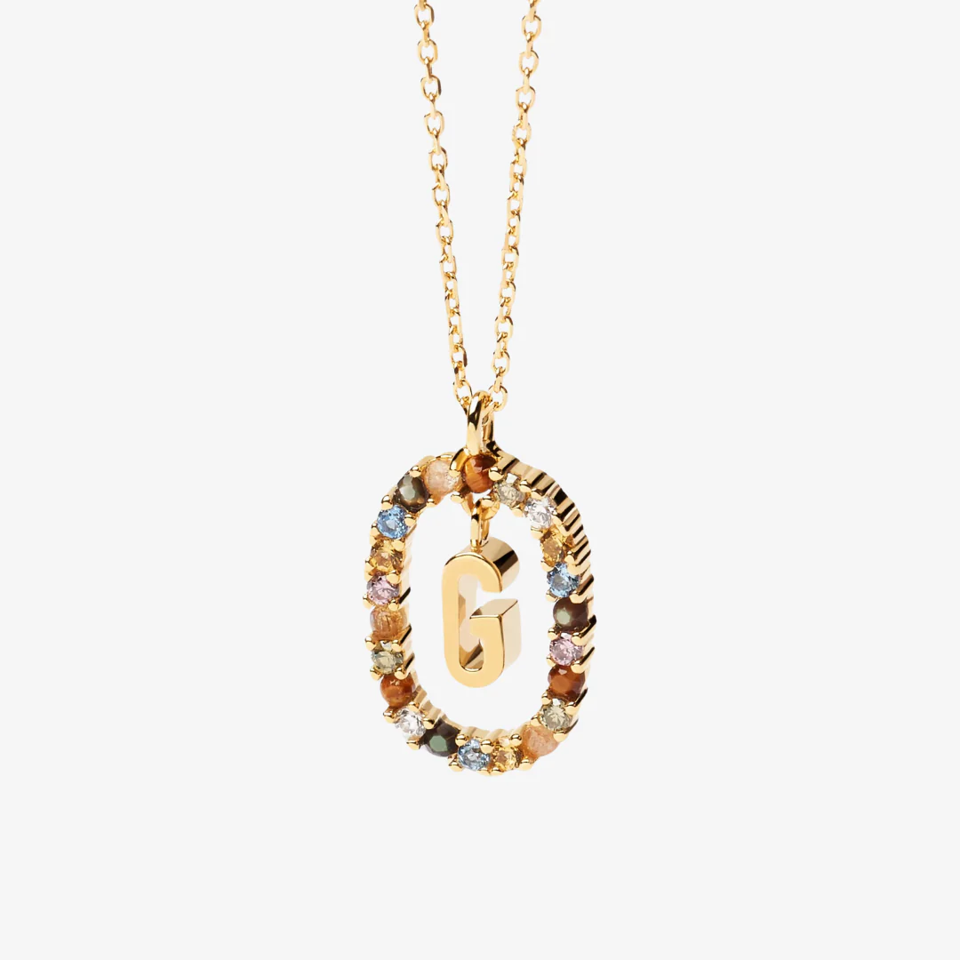 Gemstone Letter Necklace - Image 12