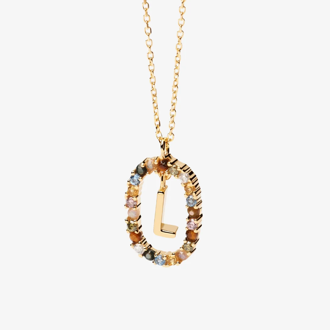 Gemstone Letter Necklace - Image 17