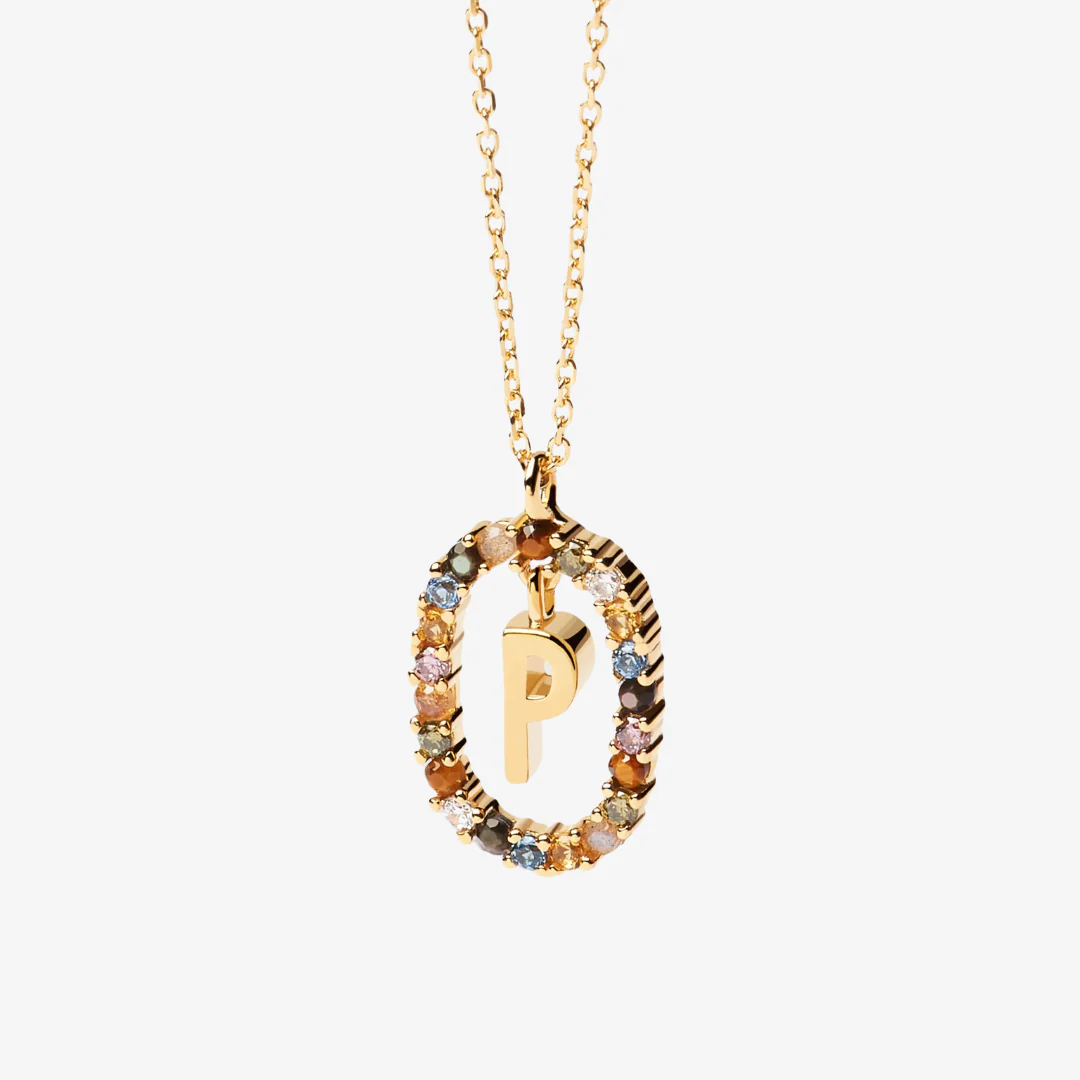 Gemstone Letter Necklace - Image 21