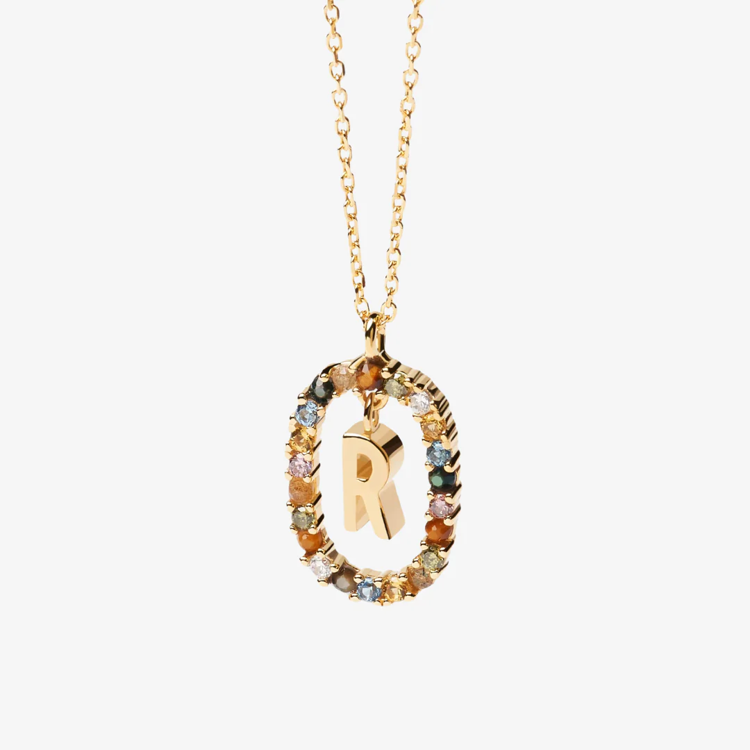 Gemstone Letter Necklace - Image 23