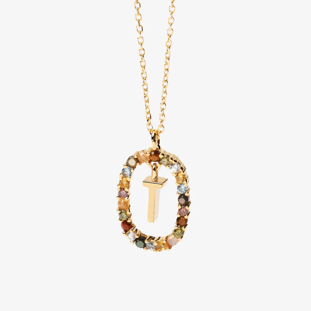 Gemstone Letter Necklace - Image 25