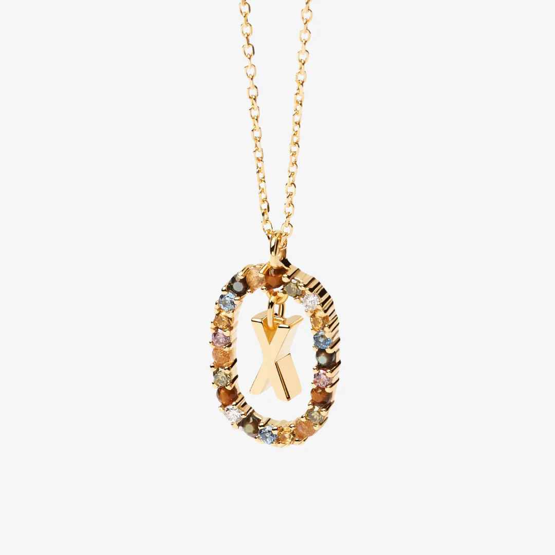Gemstone Letter Necklace - Image 29