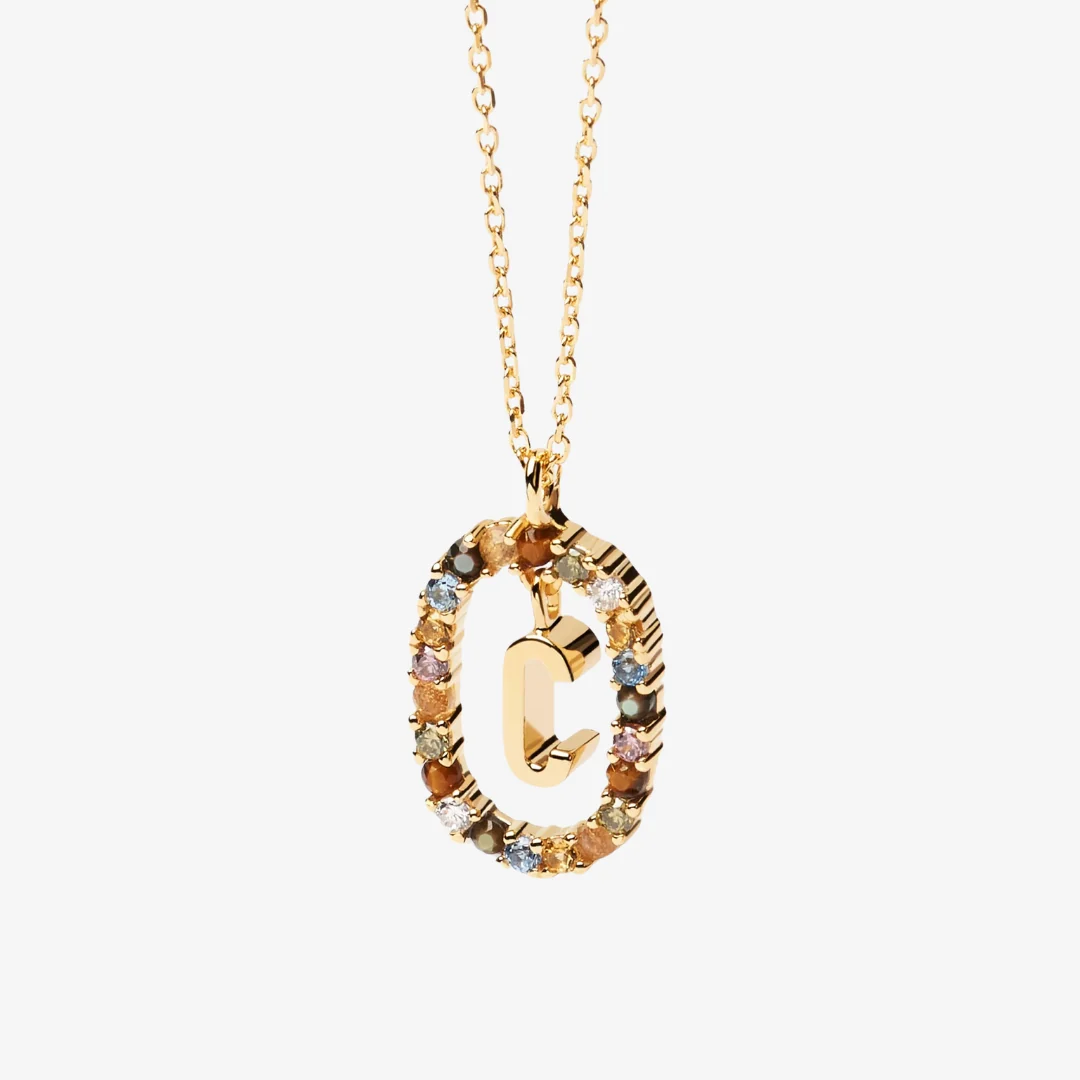 Gemstone Letter Necklace - Image 8
