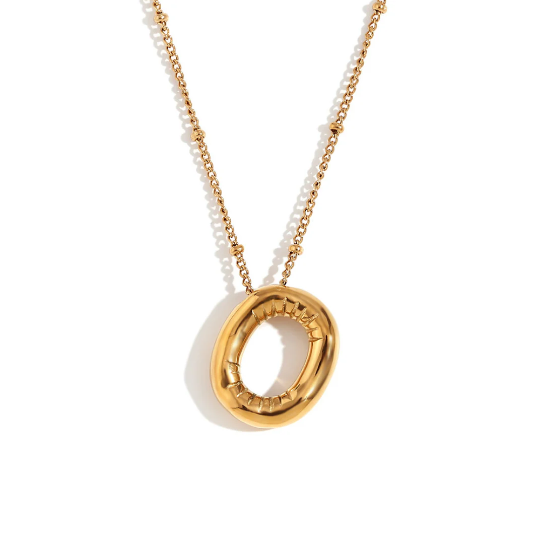 Glossy Bubble Letter Necklace - Image 23