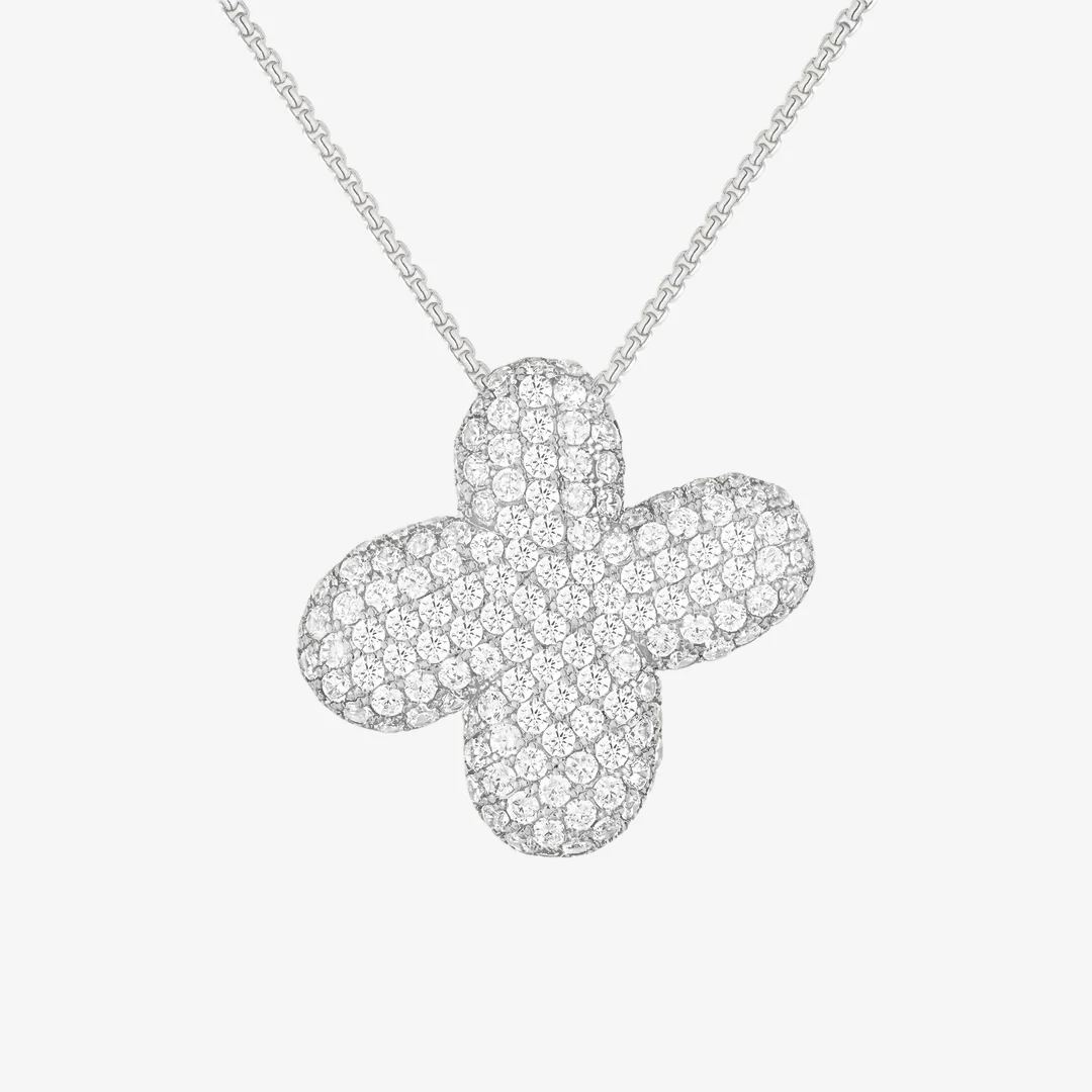 Bubble Initial Diamond Necklace - Image 56