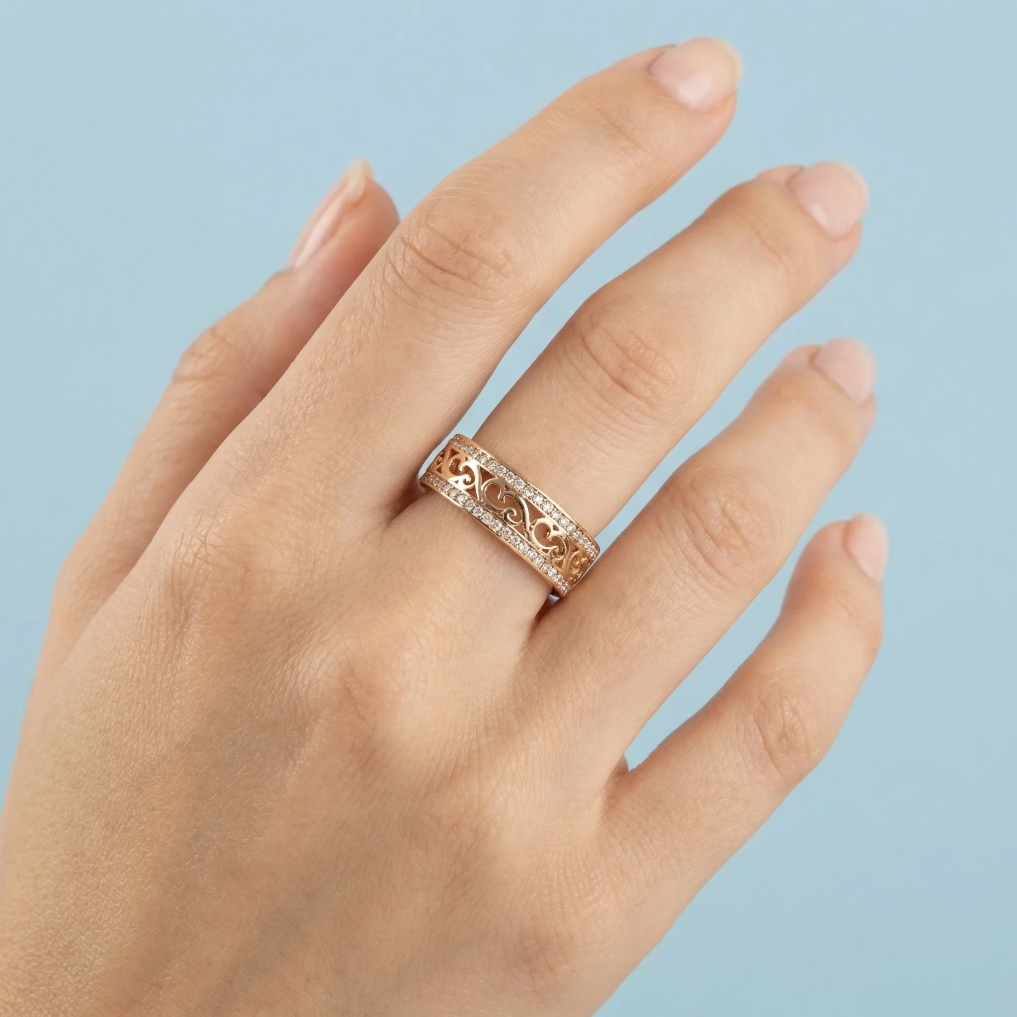 Hallow Princess Band Ring - Image 2