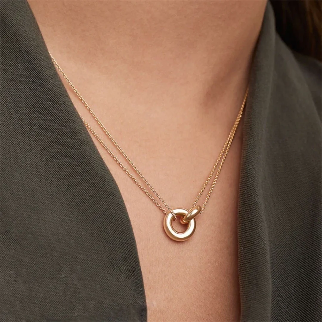 Harper Hoop Chain Necklace - Image 2