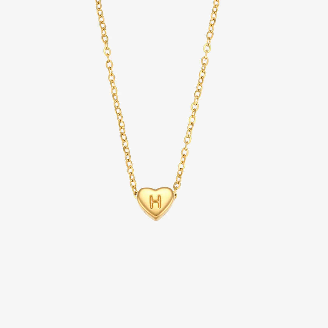 Heart Initial Necklace - Image 13