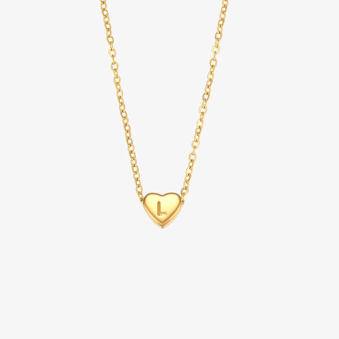 Heart Initial Necklace - Image 17