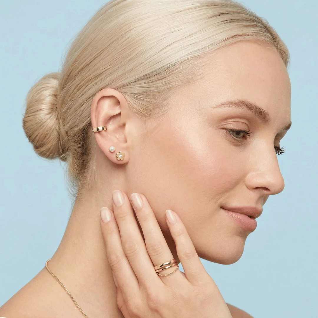 Mini Bloom Flat Back Stud Earrings - Image 5