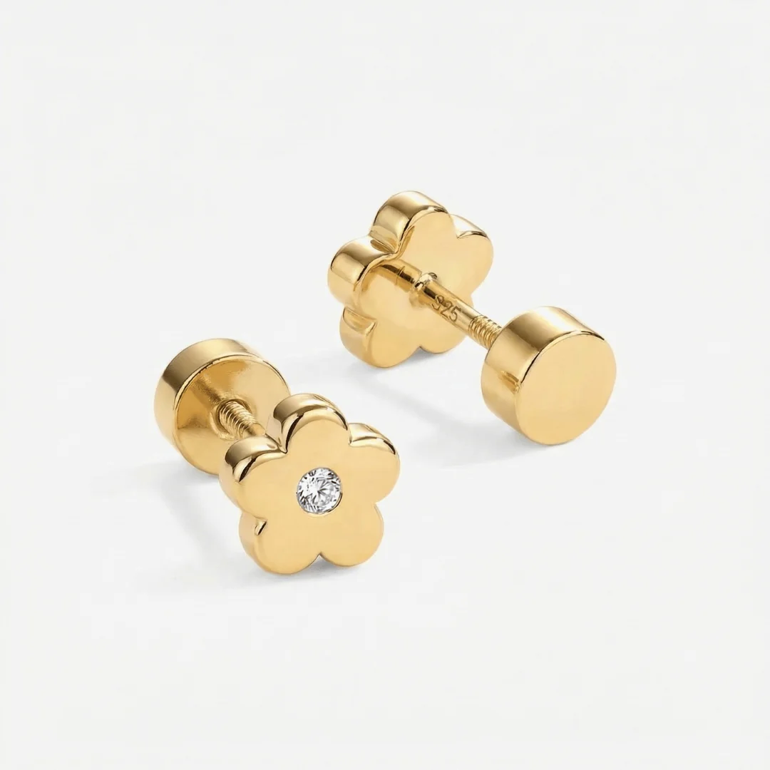 Mini Bloom Flat Back Stud Earrings - Image 6