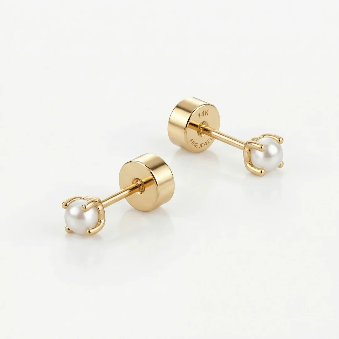 Mini Pearl Flat Back Studs - Image 3