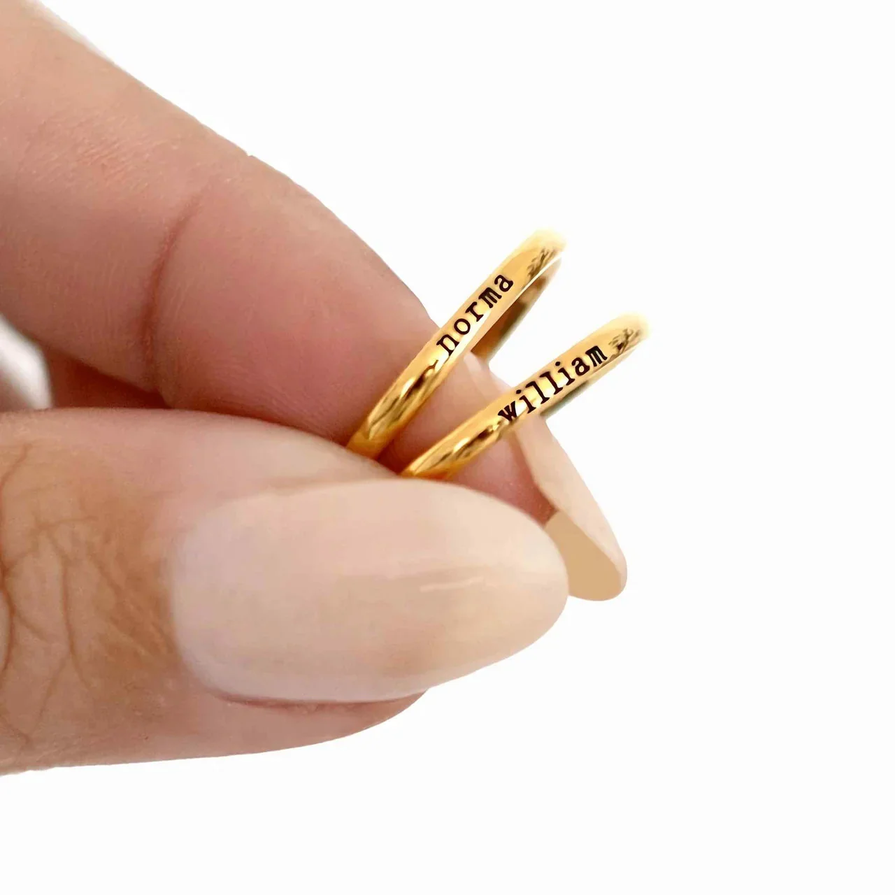 Mini Stackable Name Ring - Image 4
