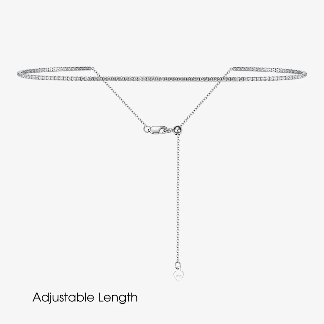 Olivia Adjustable Tennis Necklace - Image 6