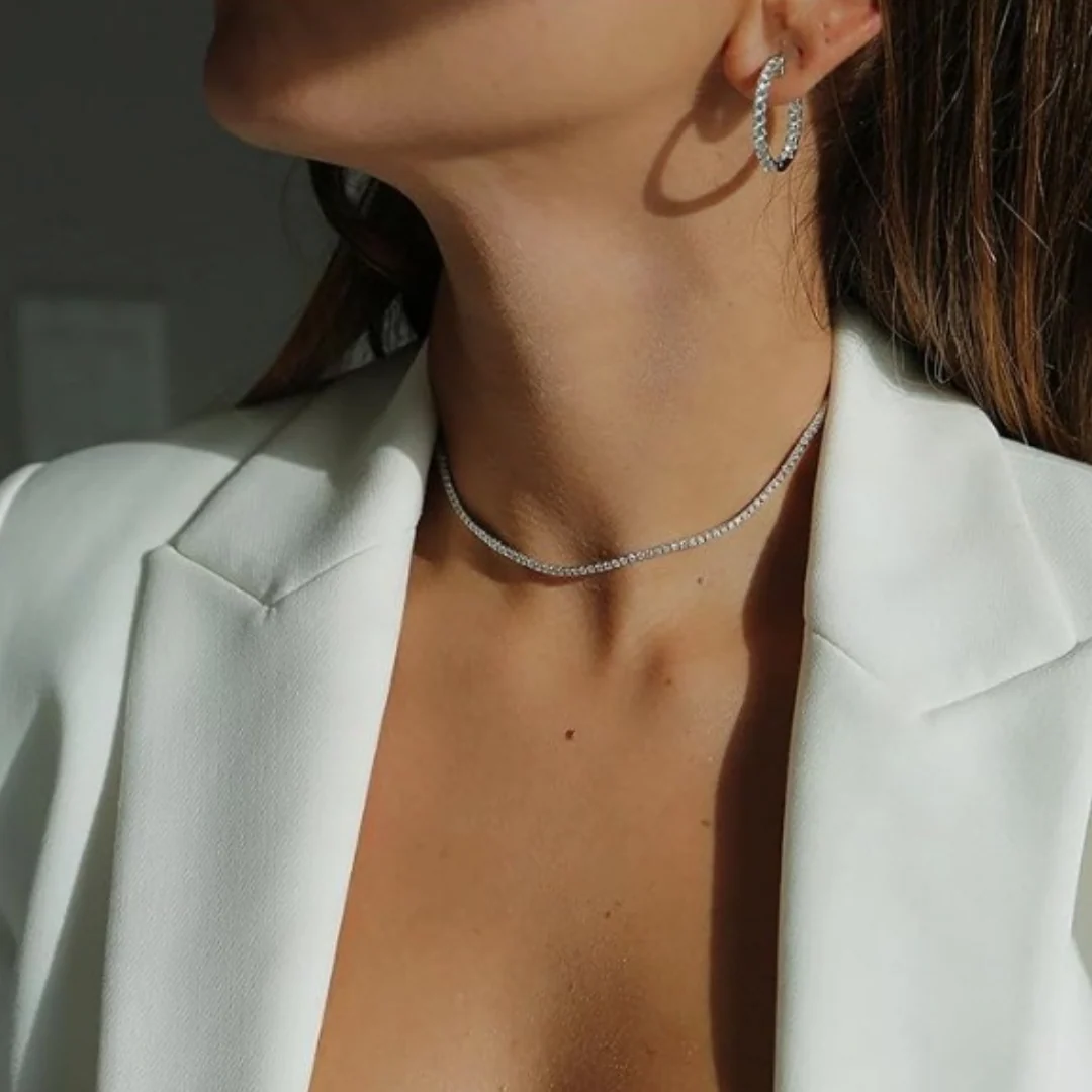 Olivia Adjustable Tennis Necklace - Image 7