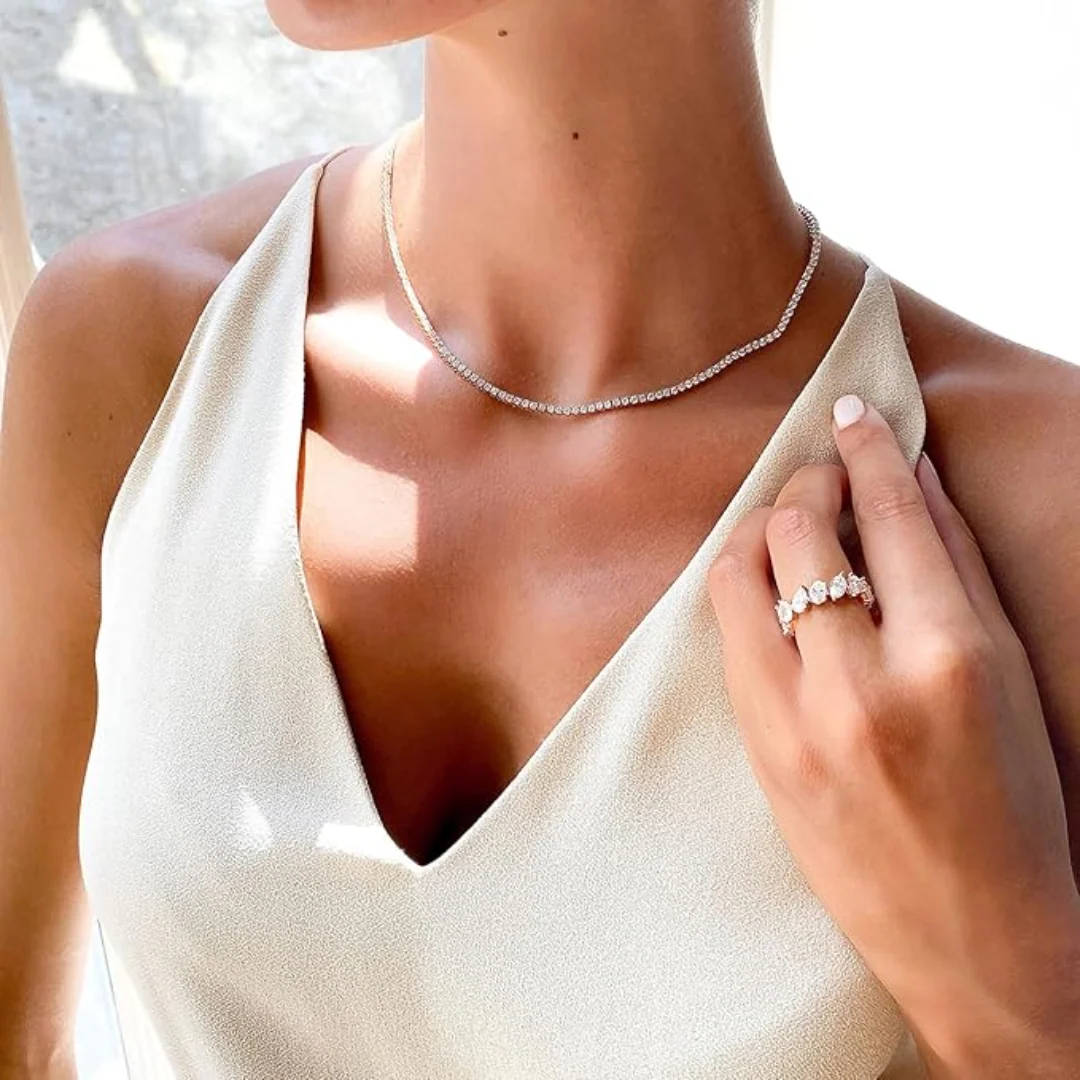 Olivia Adjustable Tennis Necklace - Image 8