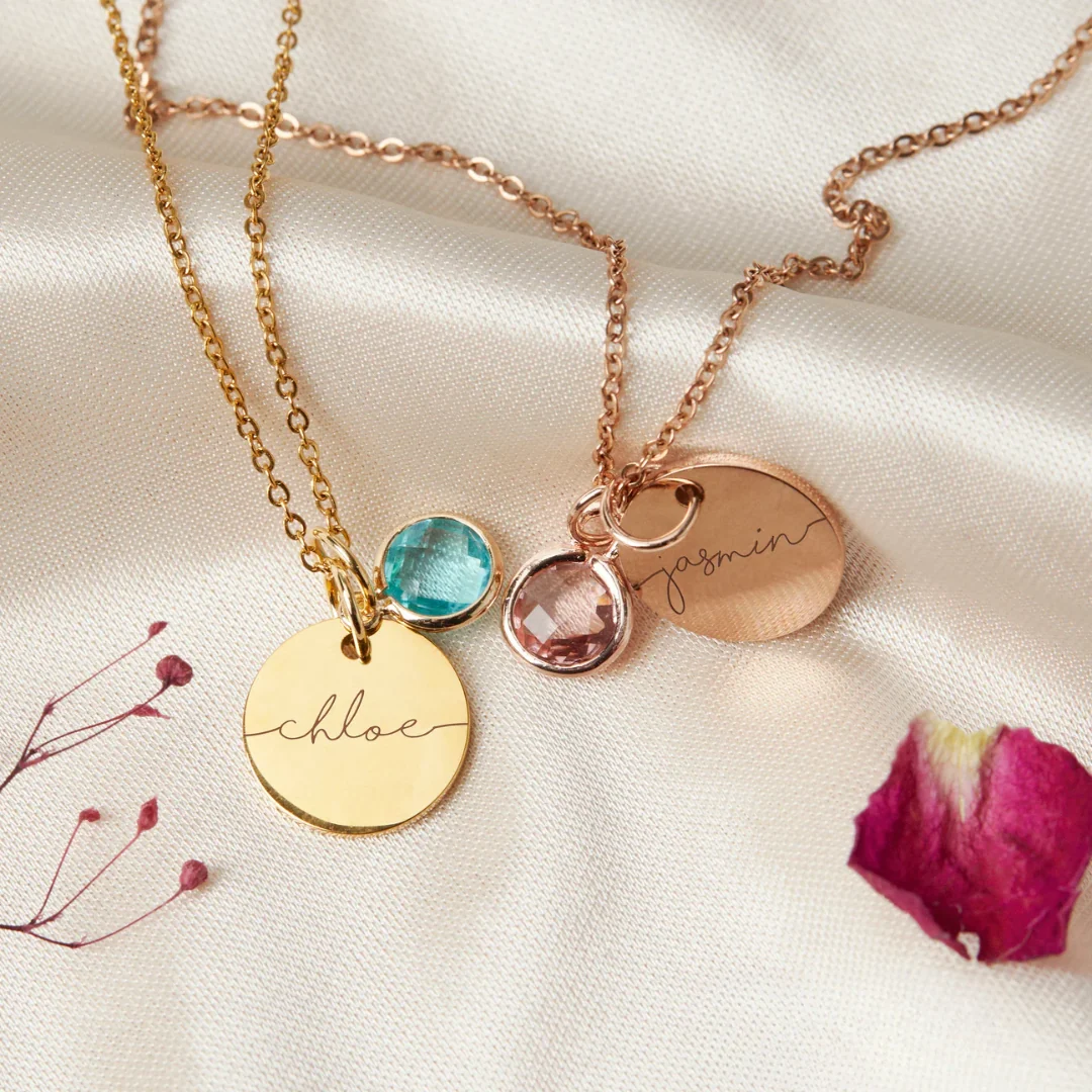Birthstone Name Necklace - Image 5