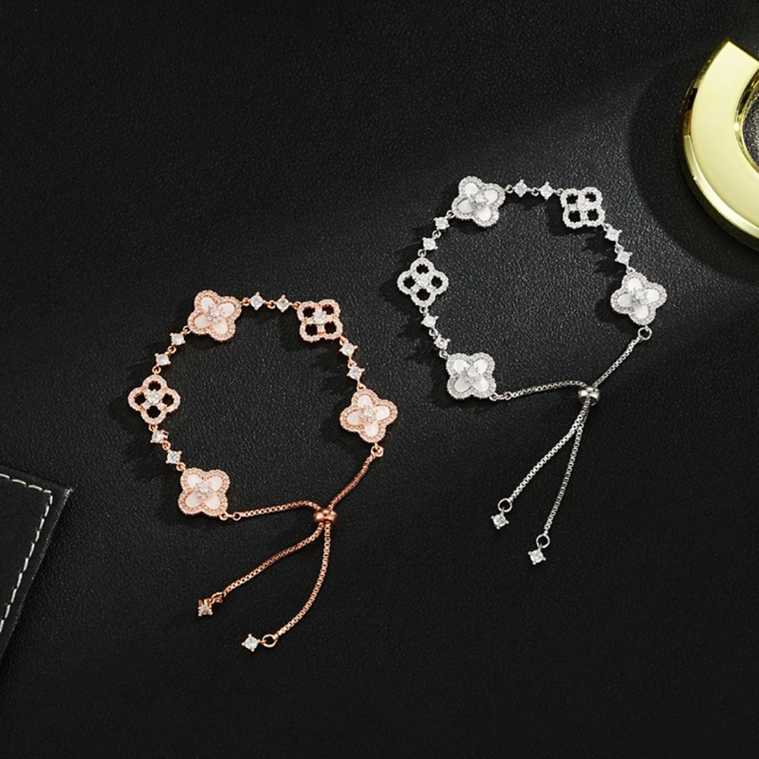 Sakura Clover Bracelet - Image 11