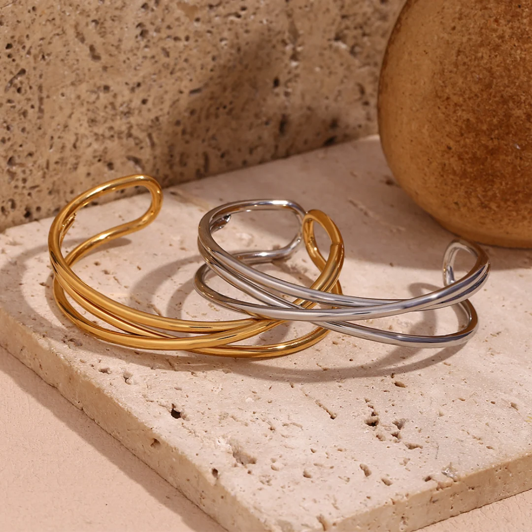 Timeless Crossover Open Bracelet - Image 9