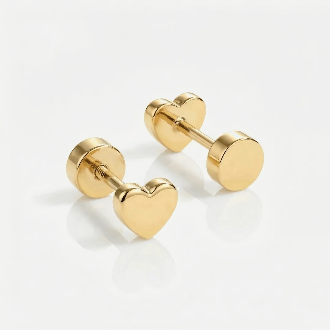 Tiny Heart Flat Back Studs - Image 3