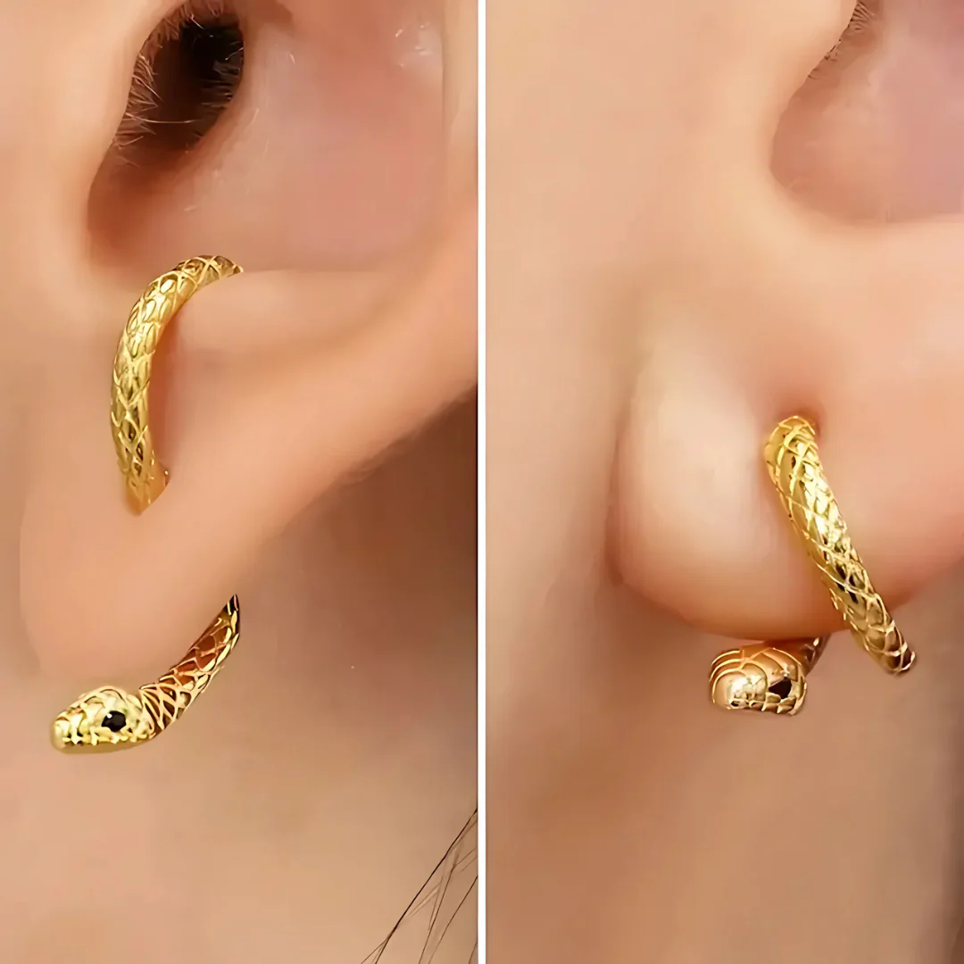 Vintage Snake Adjustable Earrings - Image 6