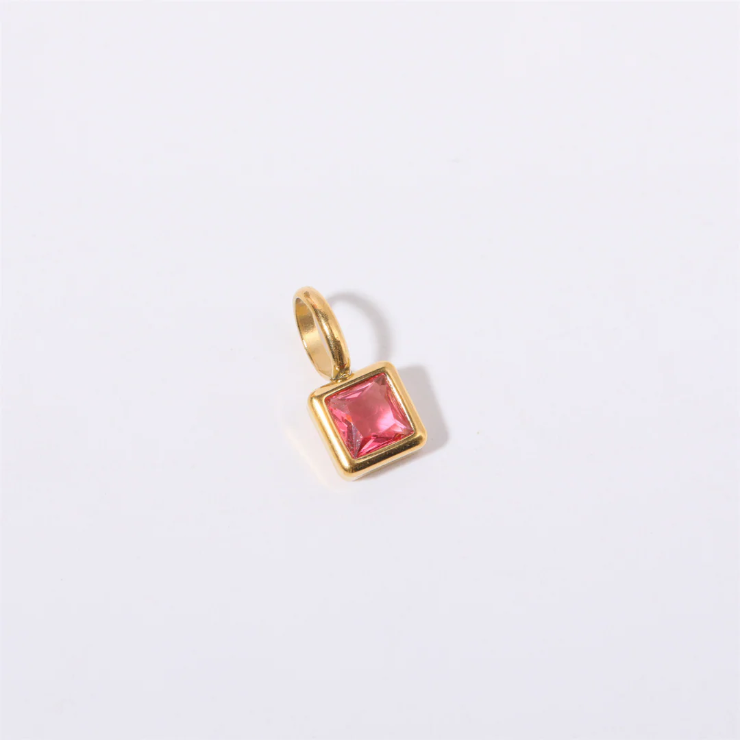 Zora Birthstone Charm Necklace - Image 16