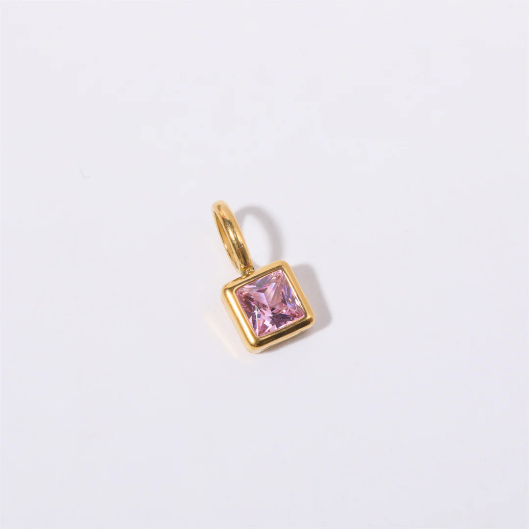 Zora Birthstone Charm Necklace - Image 19